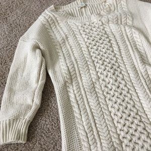 Cream Juniors Sweater Dress L